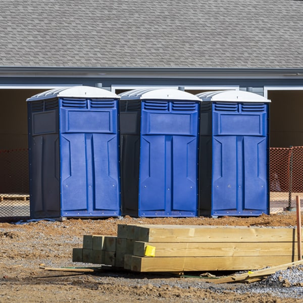 what is the expected delivery and pickup timeframe for the portable restrooms in Dante South Dakota